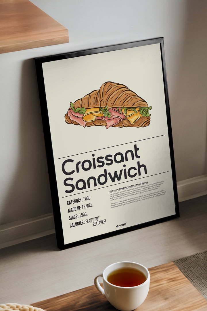 Croissant Sandwich Siyah