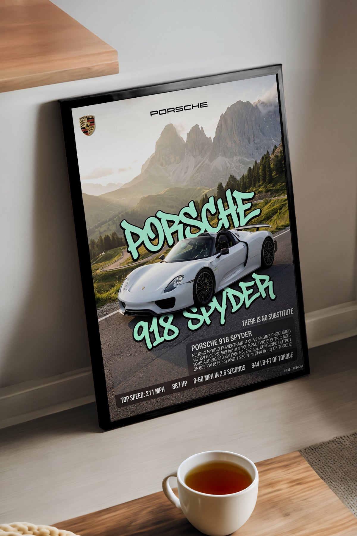 Porsche 918 Spyder - tablo