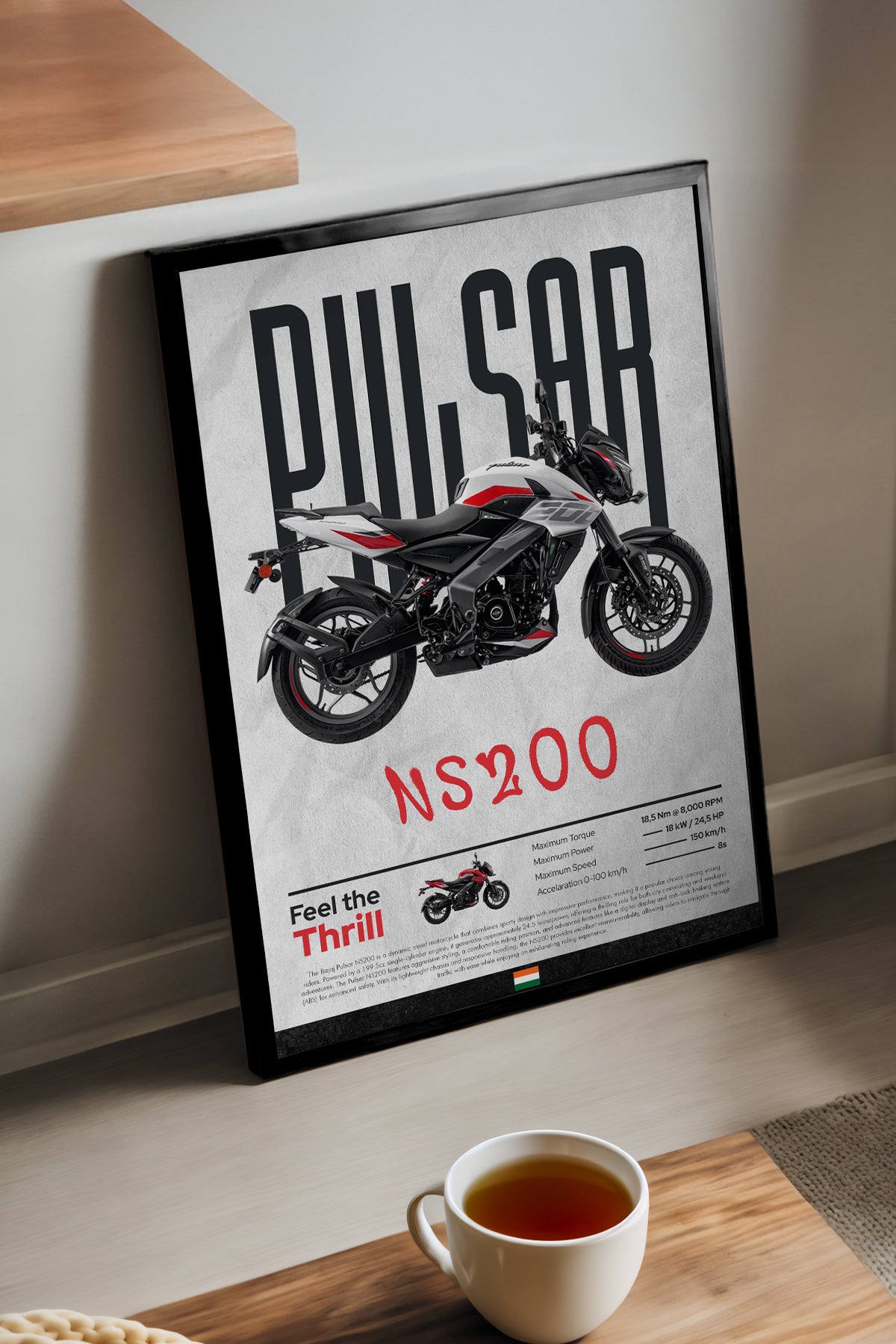 Bajaj Pulsar NS 200 Beyaz