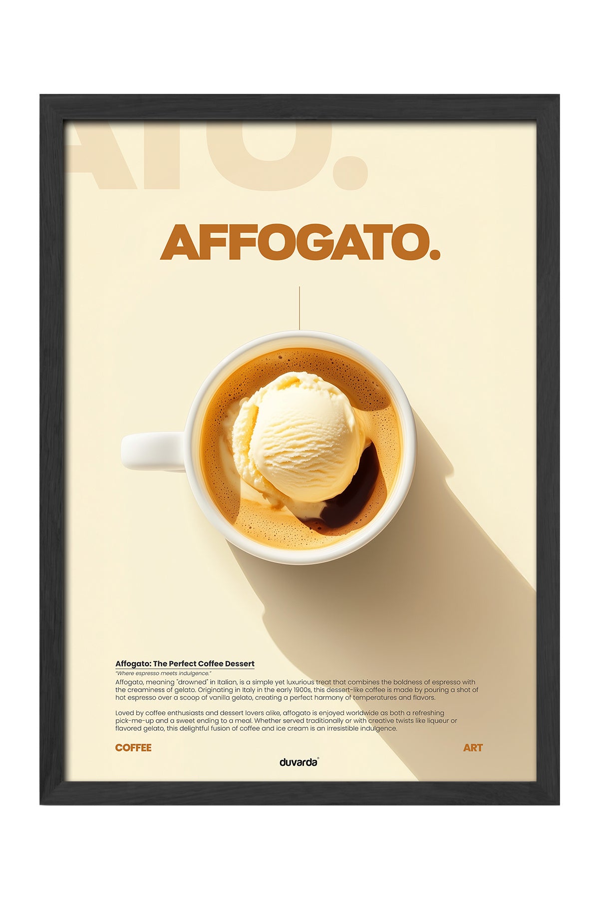 Affogato Kahve - tablo