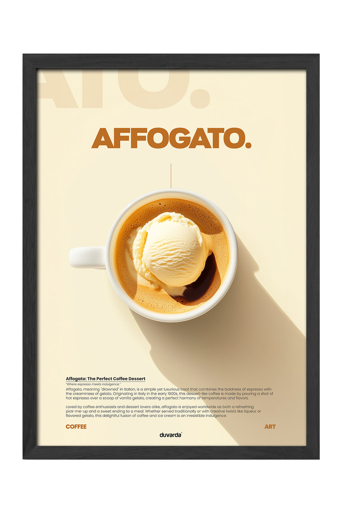 Affogato Kahve - tablo