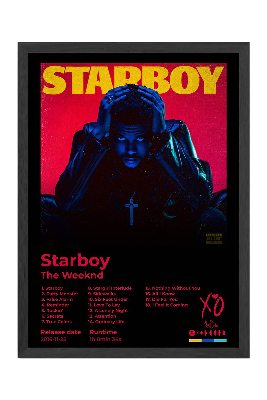 The Weeknd Starboy - tablo