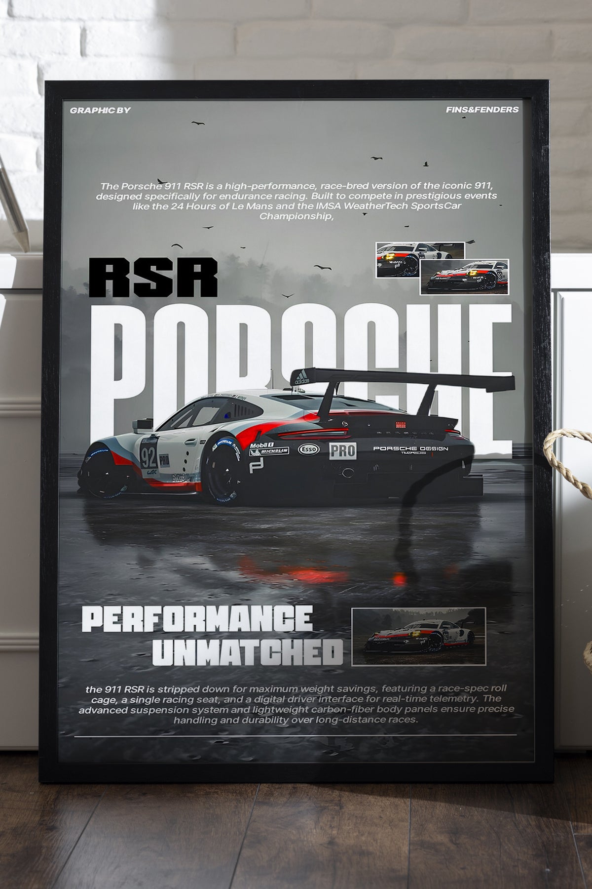Porsche 911 RSR - tablo