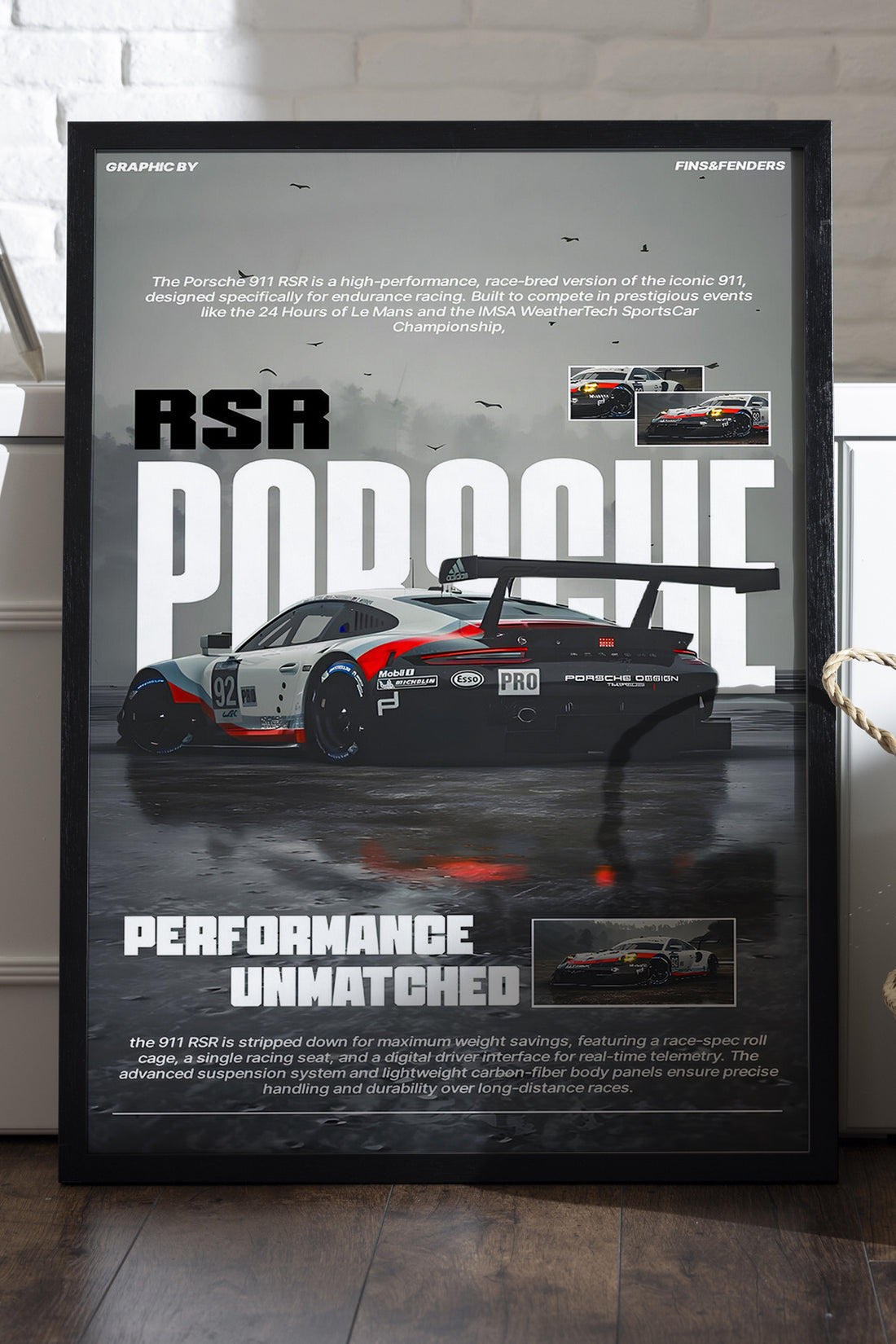 Porsche 911 RSR - tablo