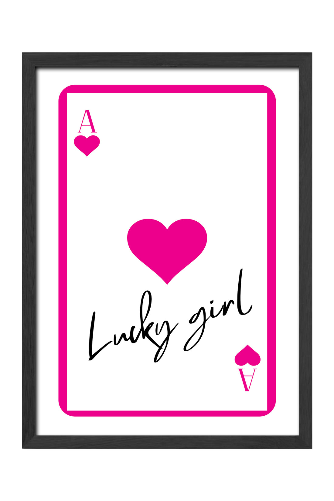 Lucky Girl Oyun Kartı - tablo