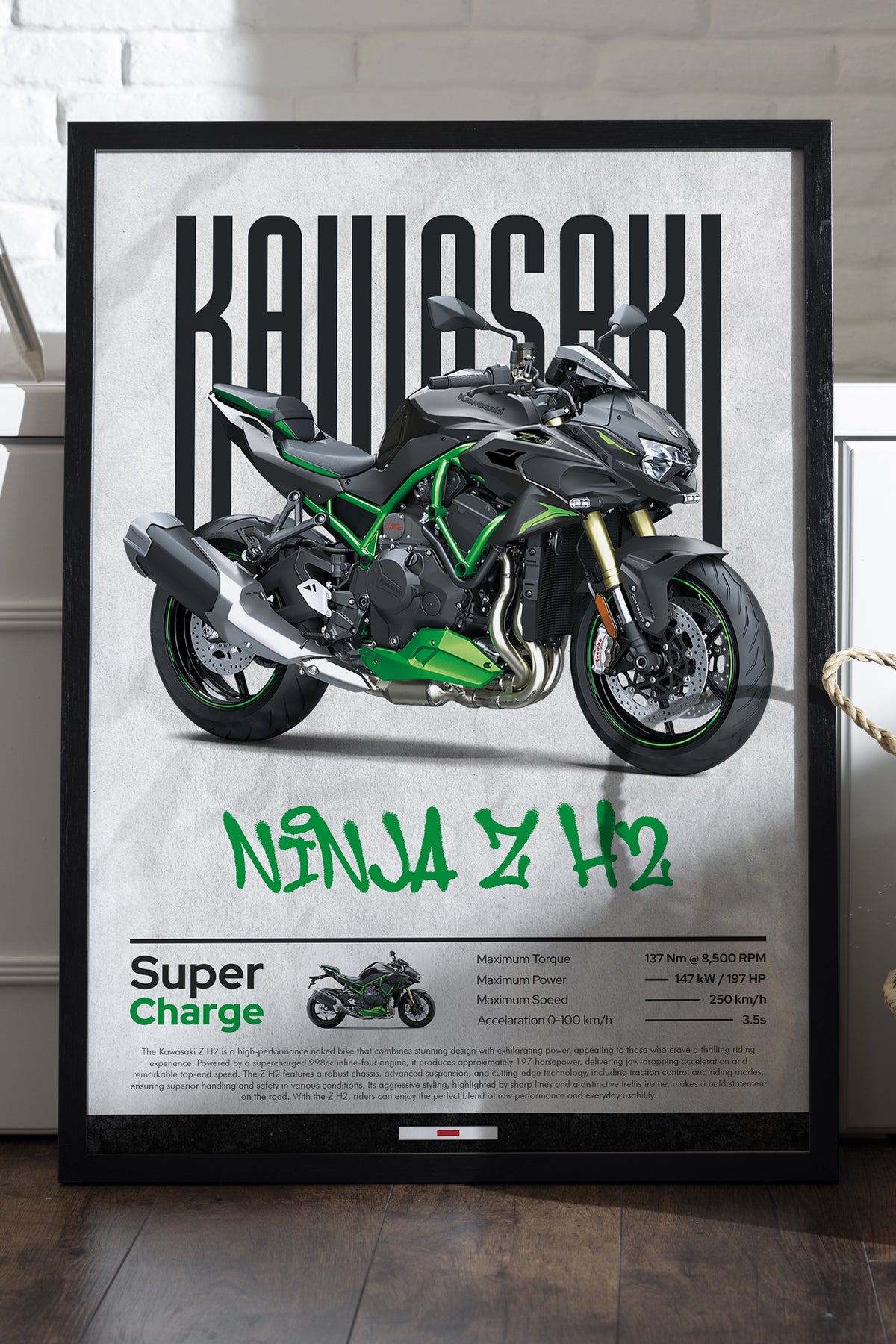 Kawasaki Ninja Z H2 - tablo