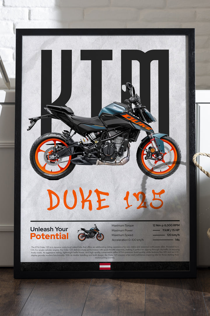 KTM Duke 125 Mavi