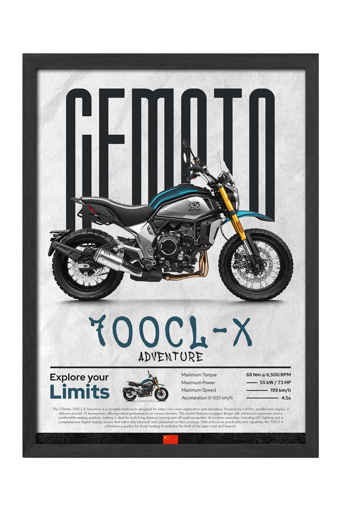 CFMOTO 700 CL-X Adventure - tablo