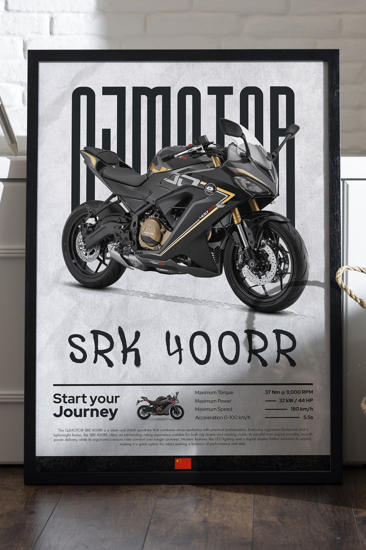 QJ Motor SRK 400RR Siyah