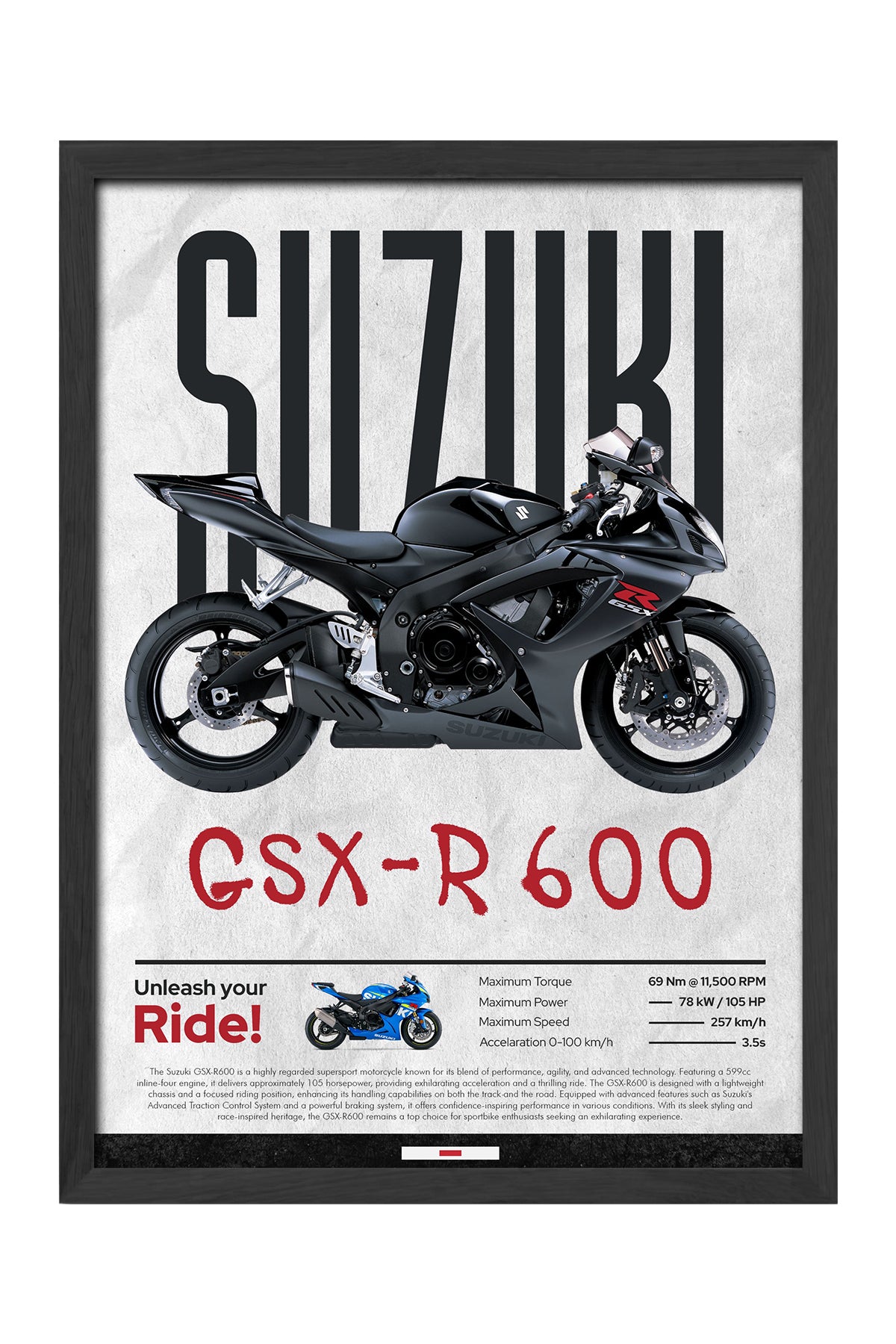 Suzuki GSX-R 600 Siyah