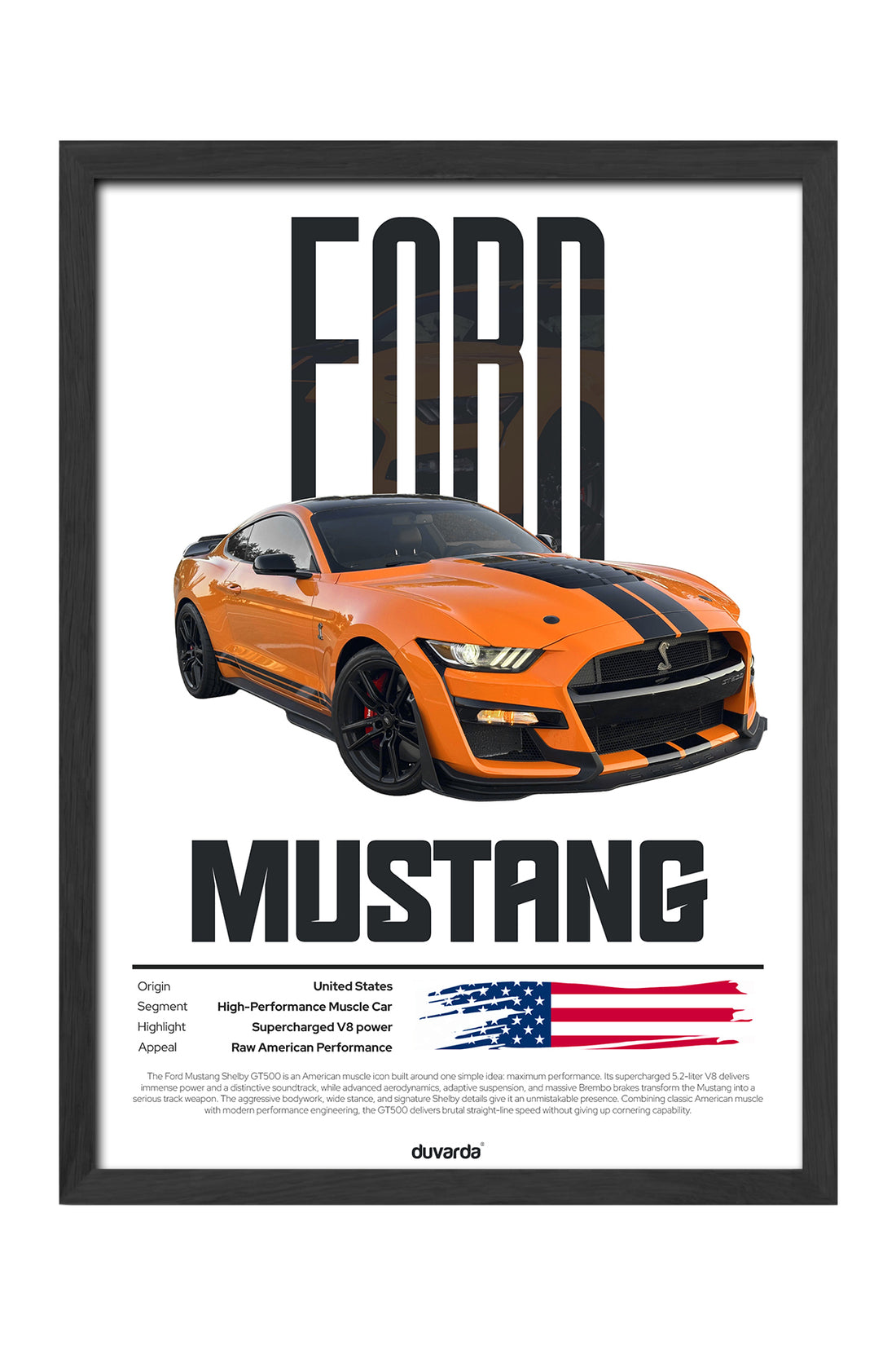 Ford Mustang Shelby - tablo