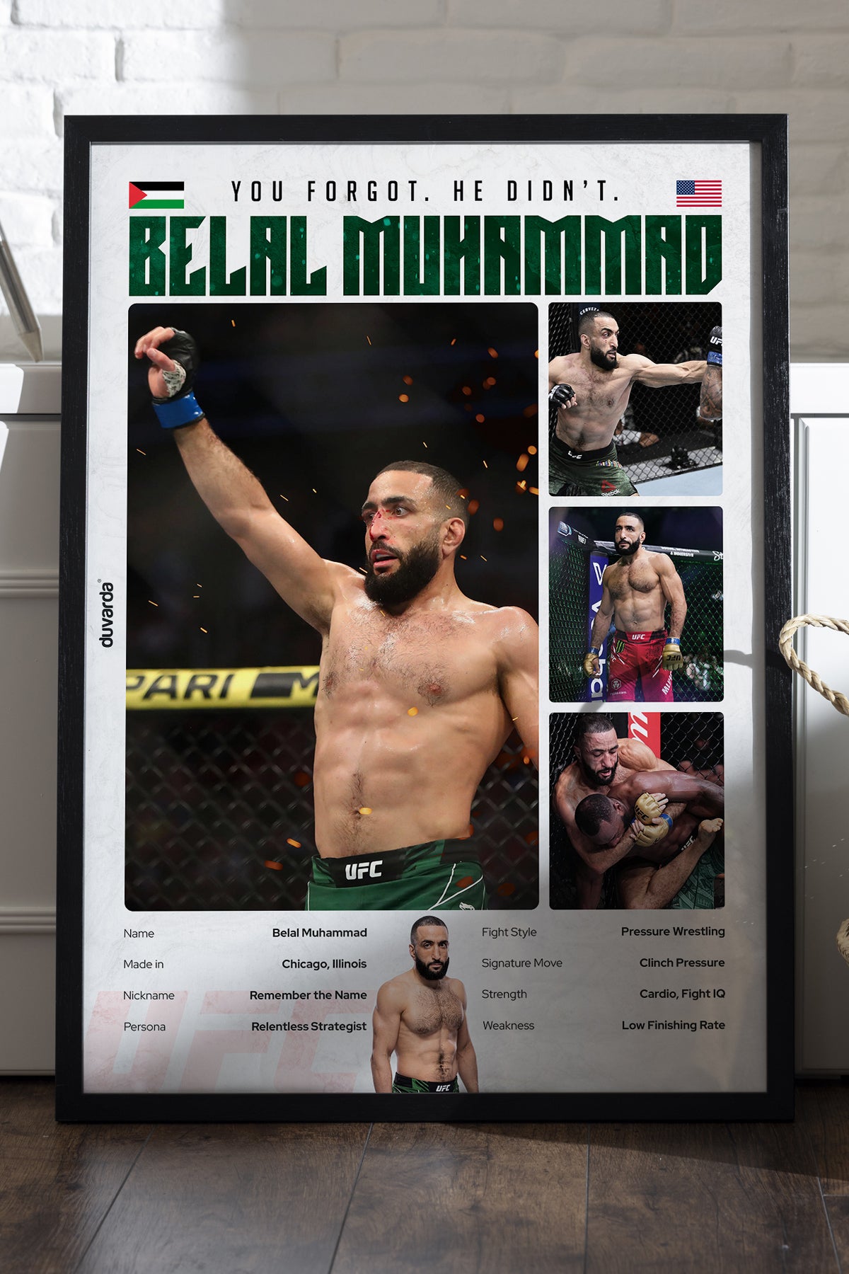Belal Muhammad UFC - tablo