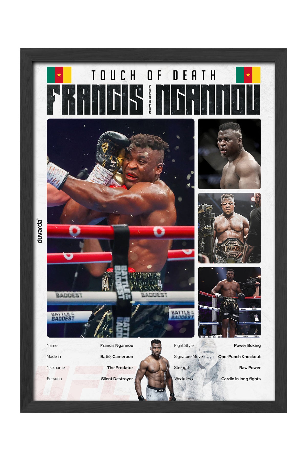 Francis Ngannou UFC - tablo