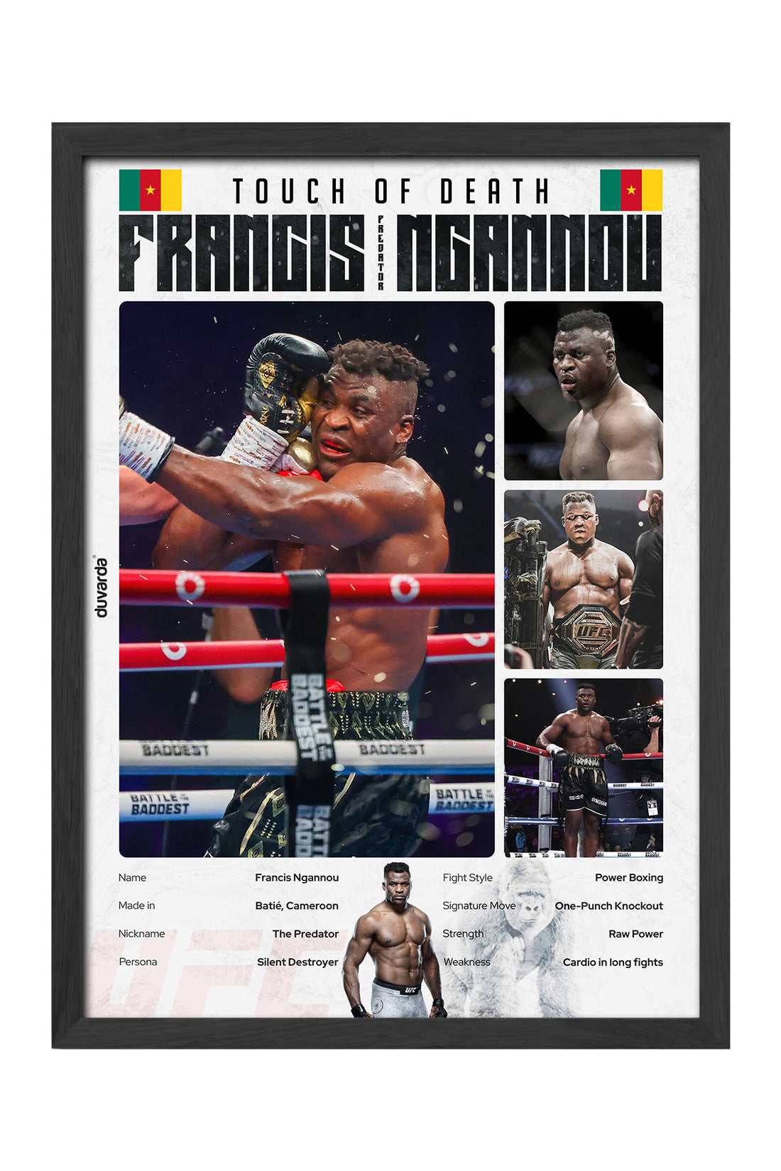 Francis Ngannou UFC - tablo