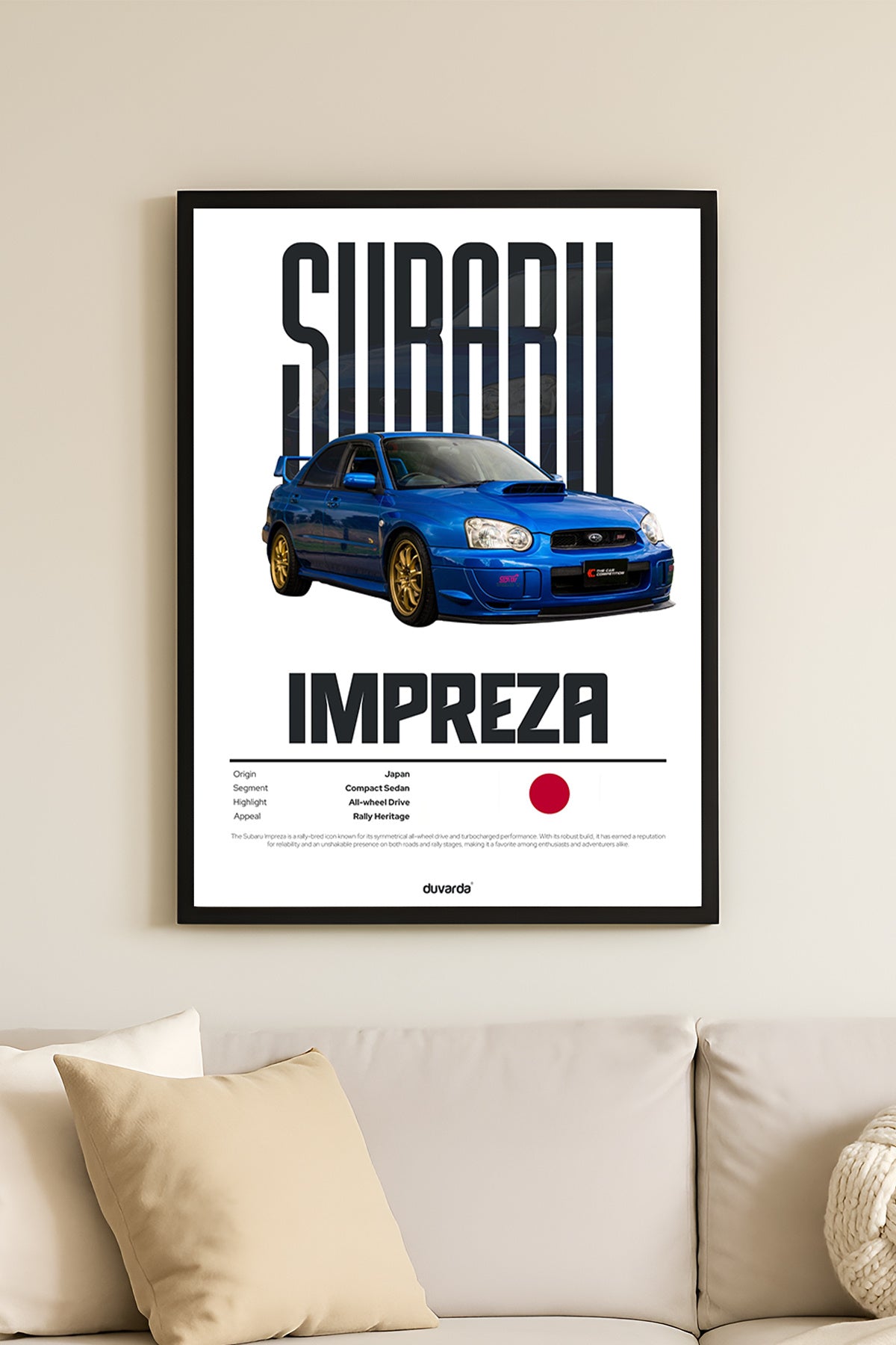 Subaru Impreza Araba - tablo