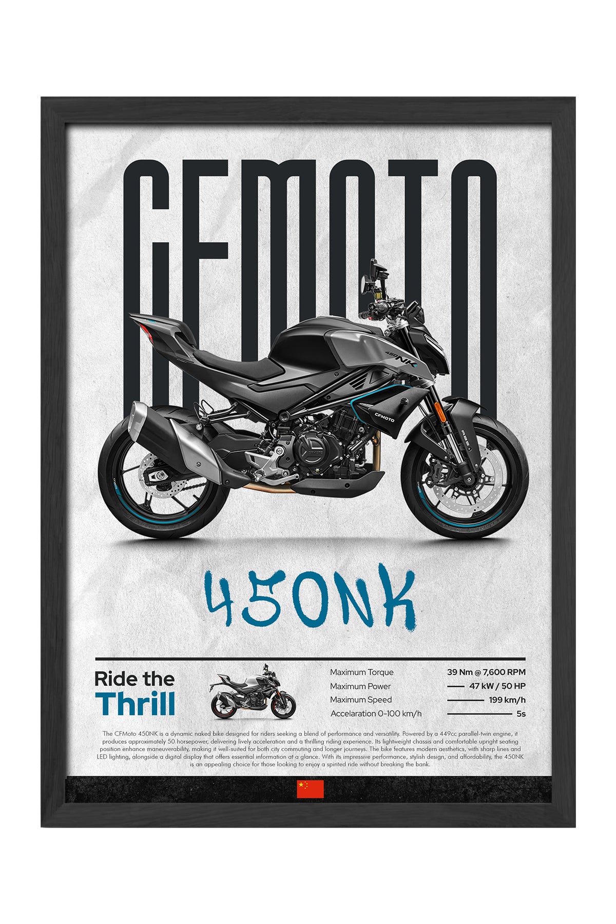 CFMOTO 450 NK Gri