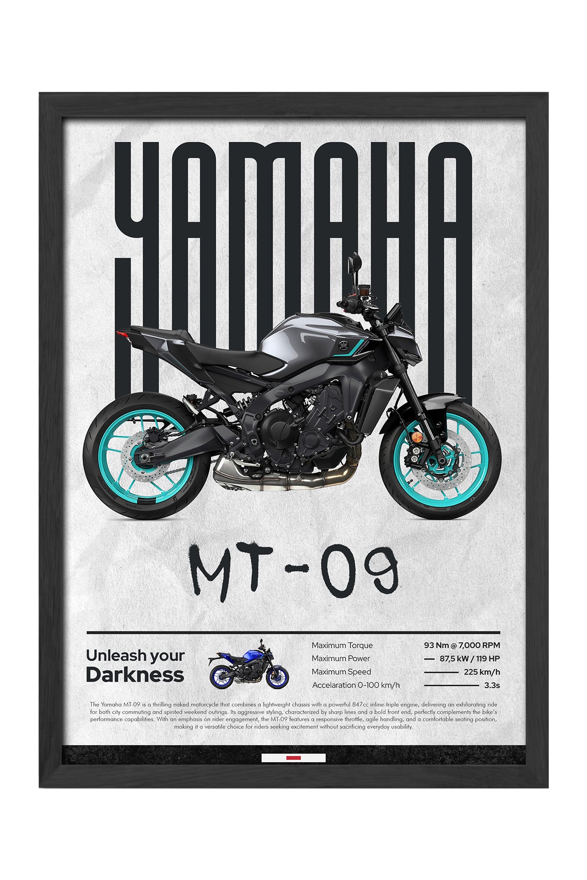 Yamaha MT-09 Gri