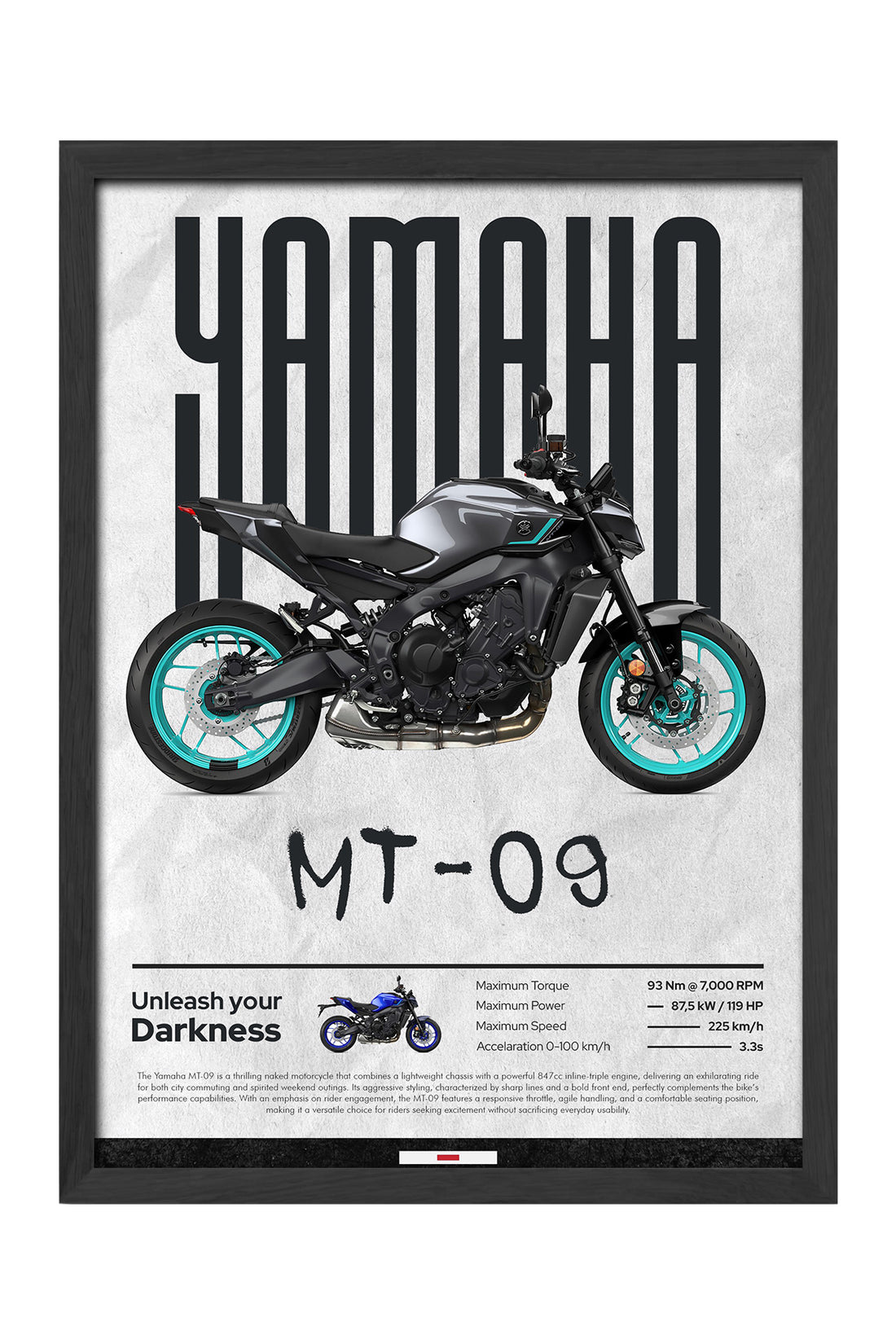 Yamaha MT-09 Gri