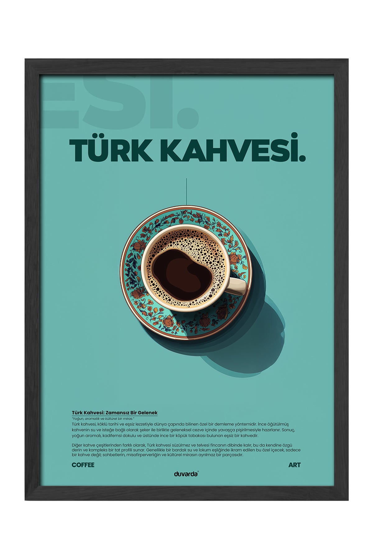 Türk Kahvesi Kahve - tablo