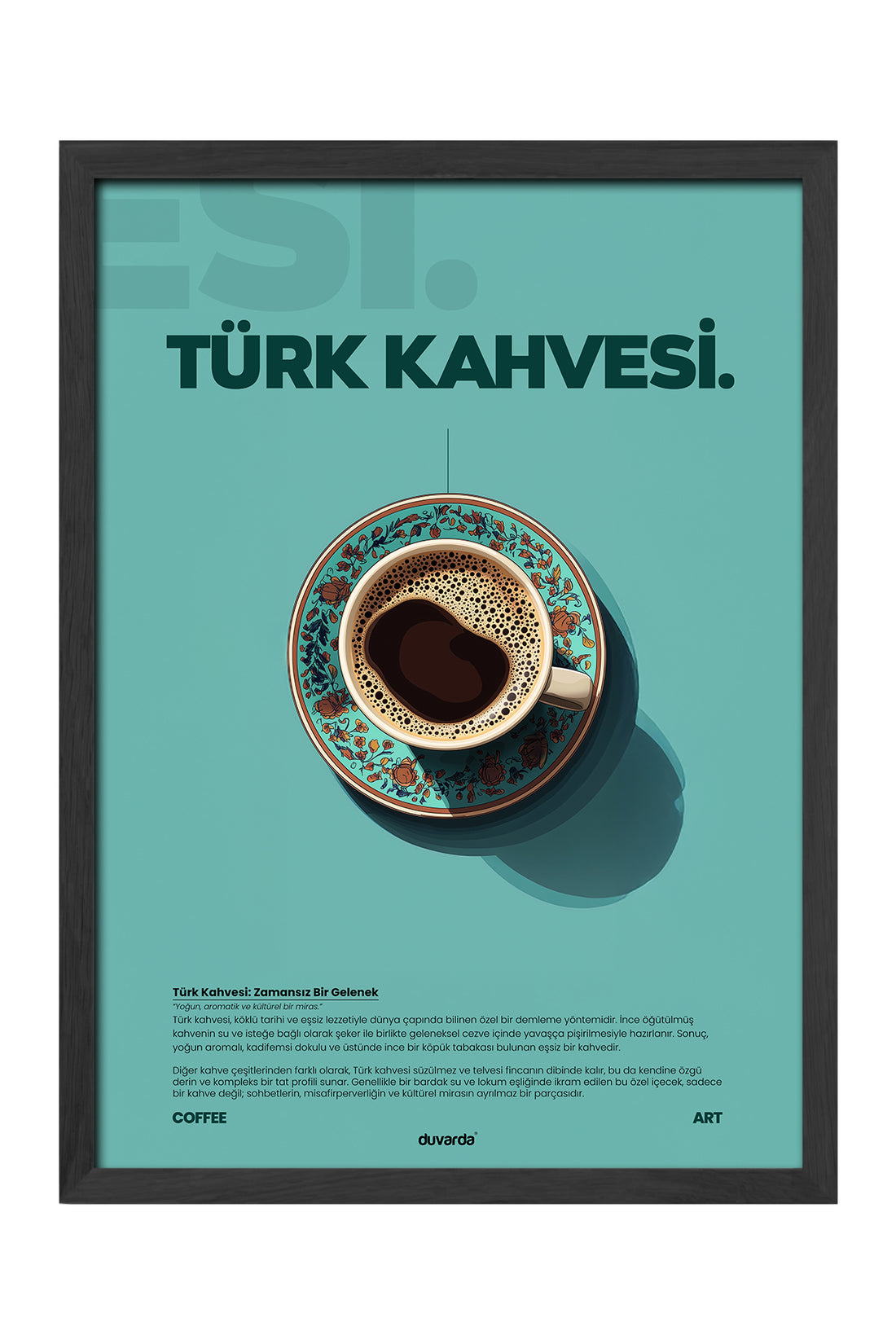 Türk Kahvesi Kahve - tablo