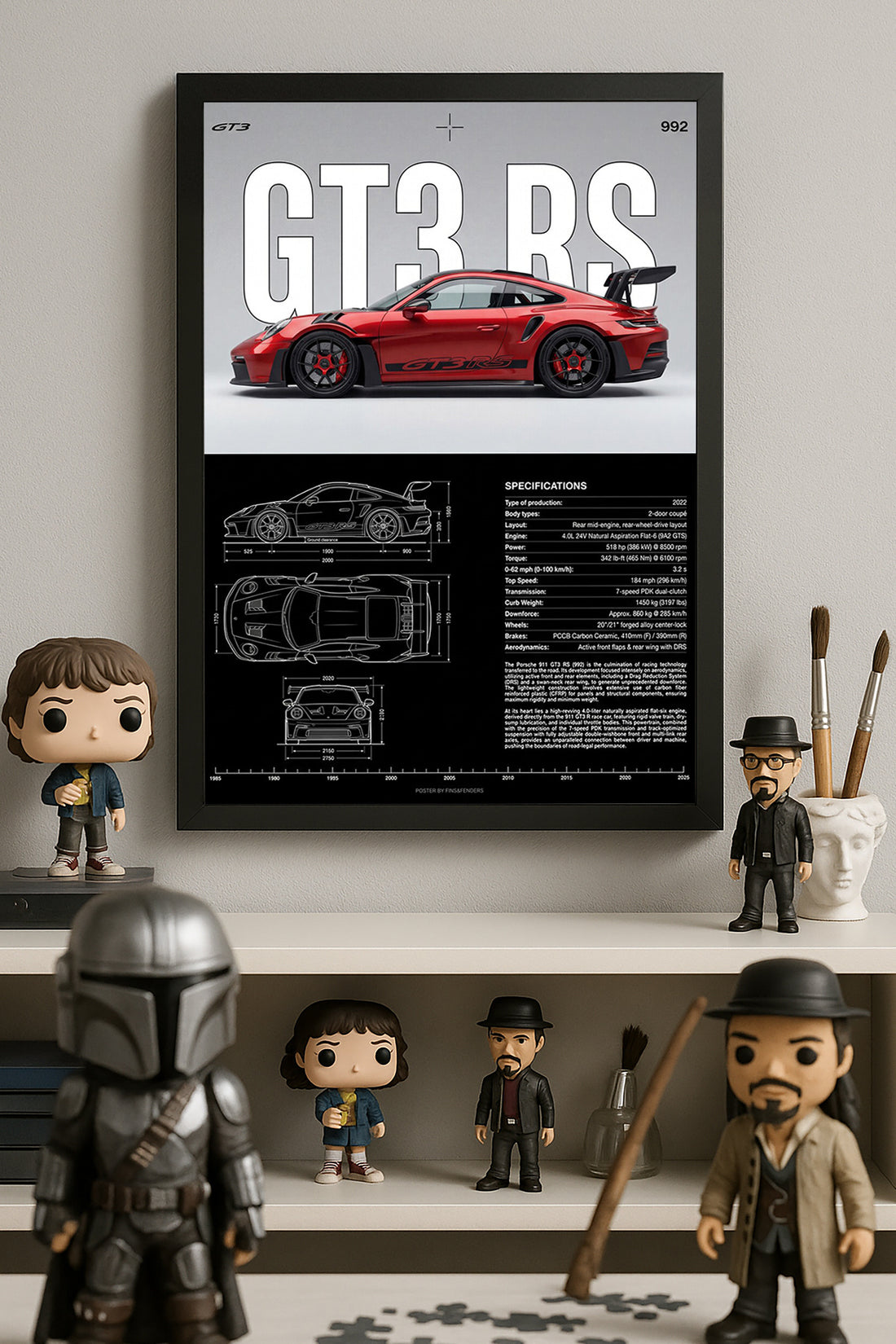 Porsche GT3 RS - tablo