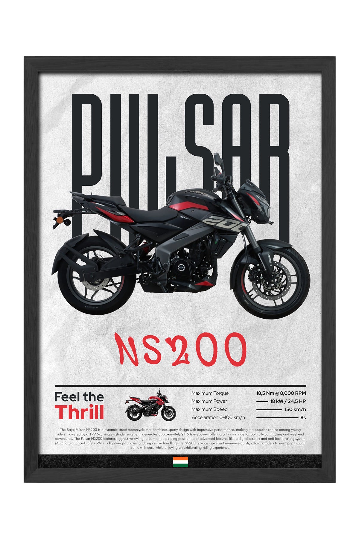 Bajaj Pulsar NS 200 Siyah