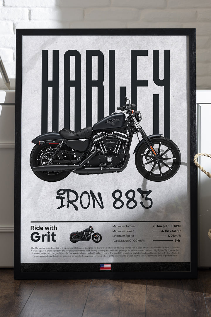 Harley David Iron 883 - tablo
