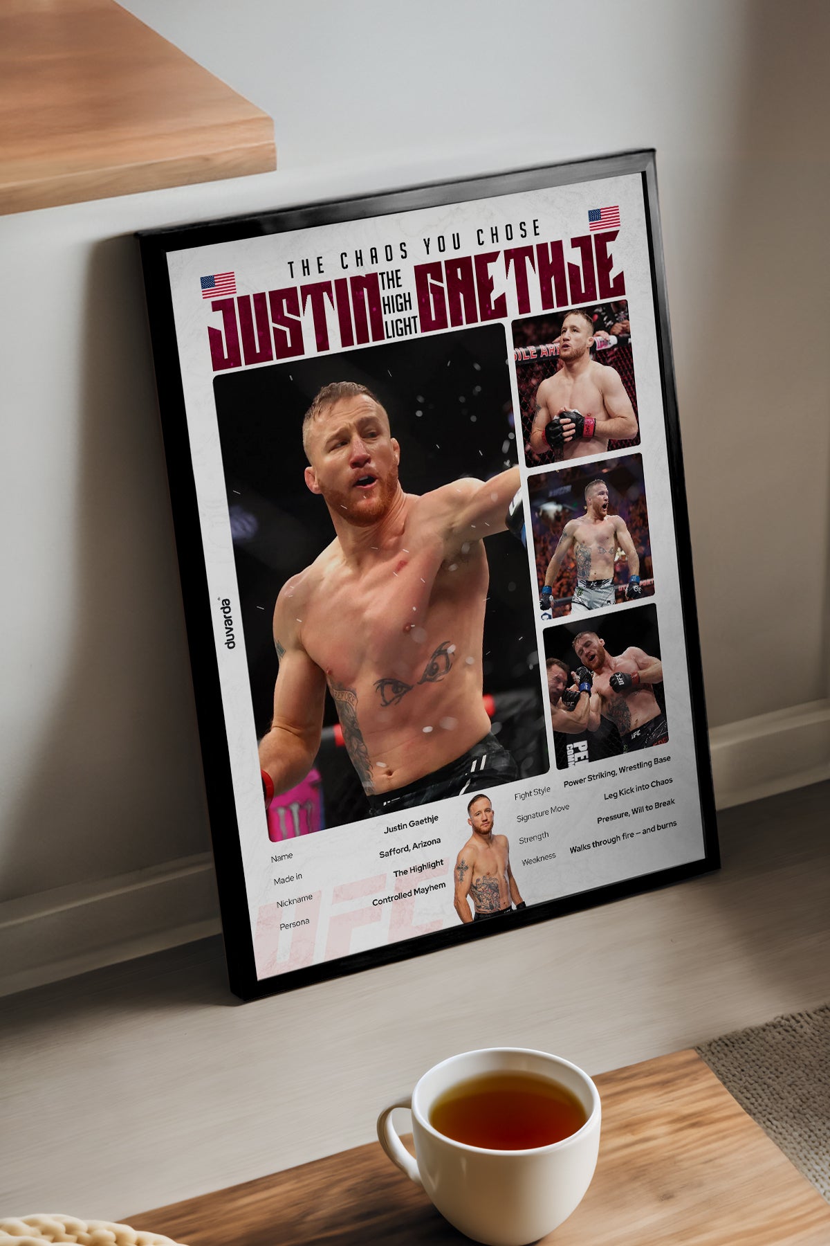 Justin Gaethje UFC - tablo