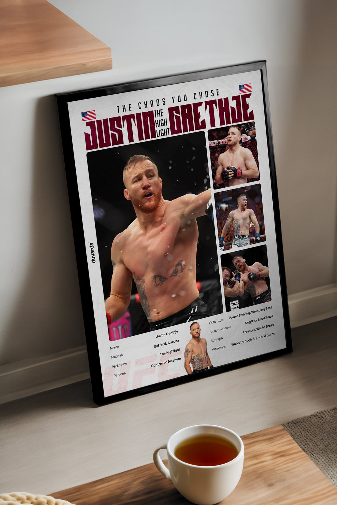 Justin Gaethje UFC - tablo