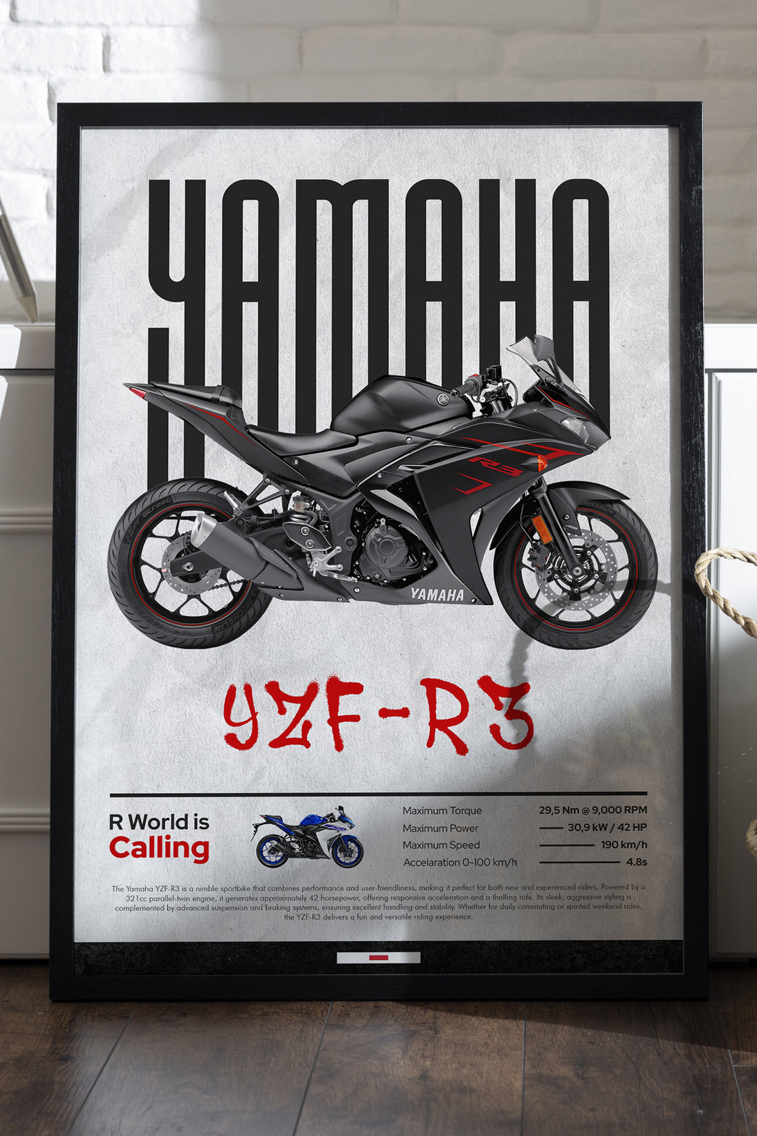 Yamaha YZF-R3 Gri