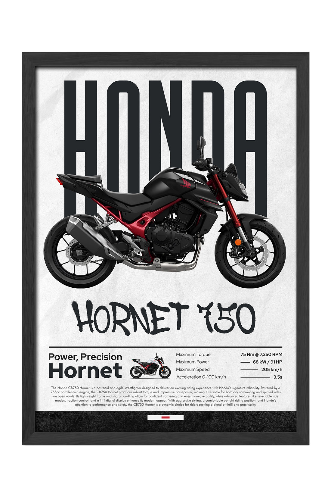 Honda Hornet 750 - tablo