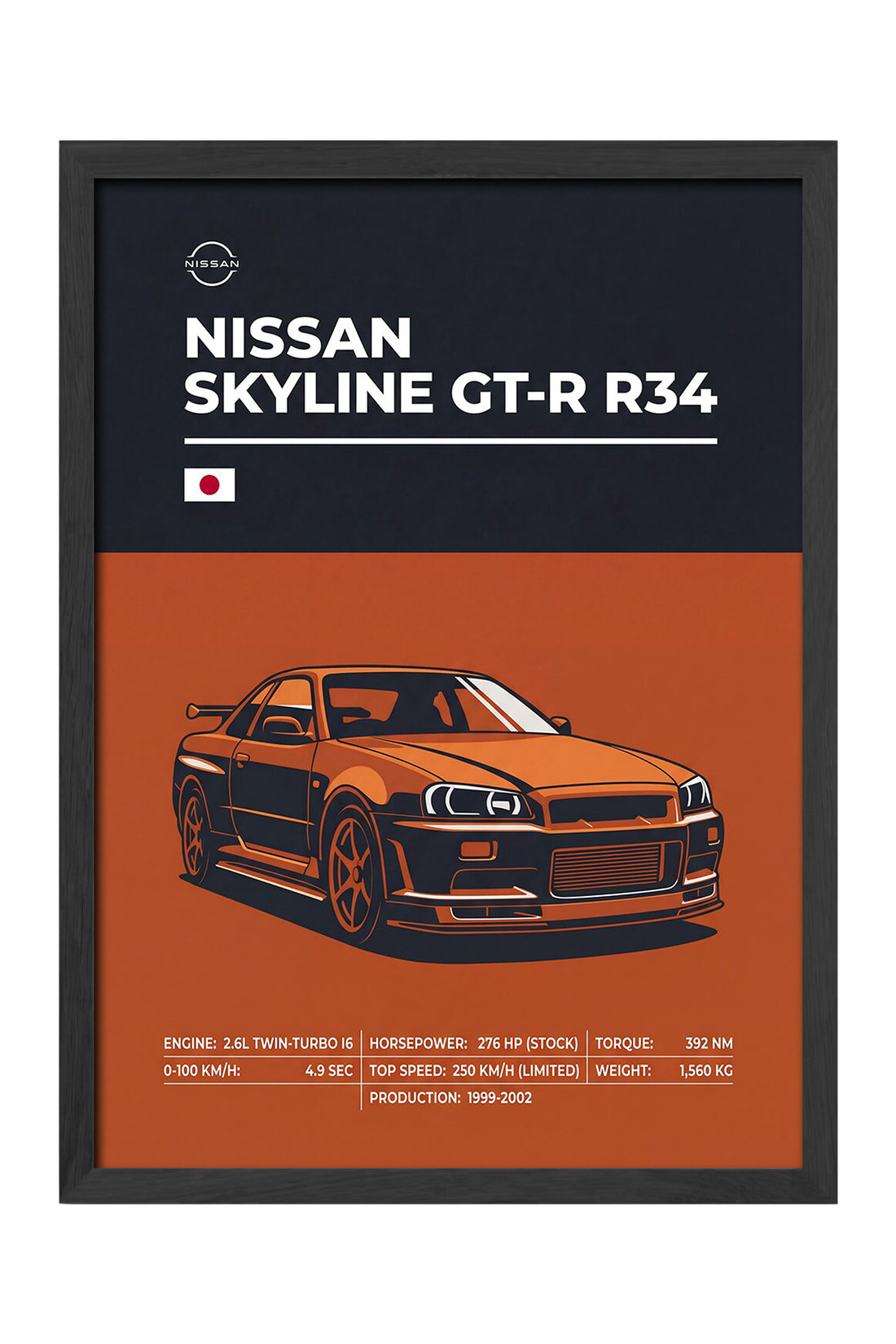 Nissan Skyline GT-R R34 - tablo
