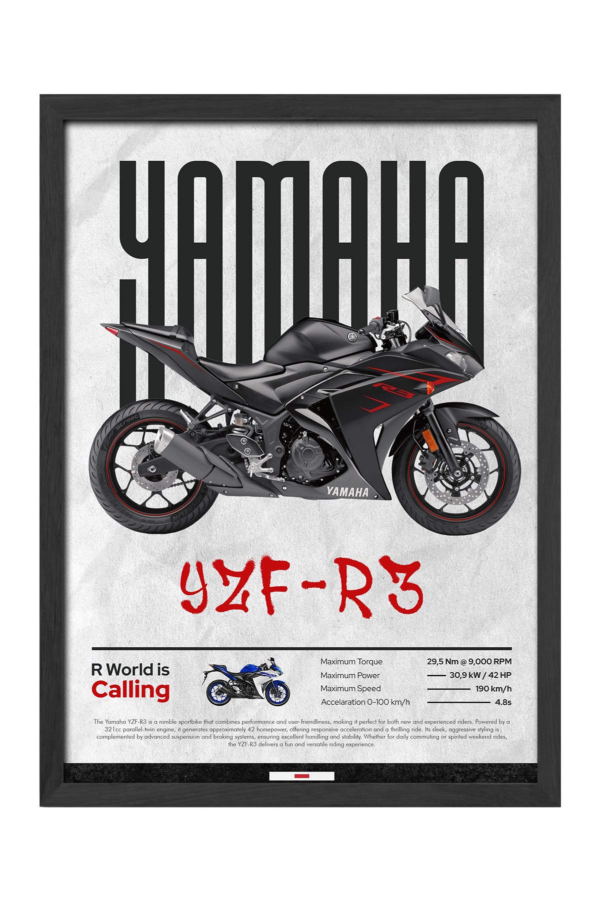 Yamaha YZF-R3 Gri