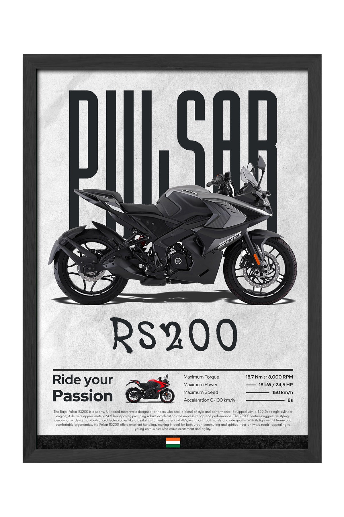 Bajaj RS200 Siyah