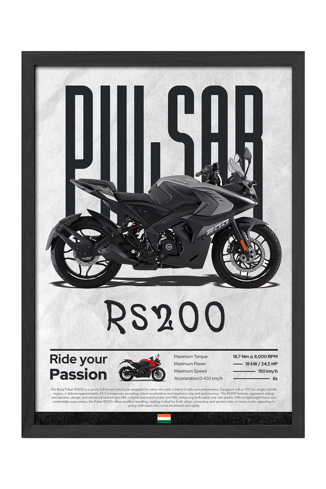 Bajaj RS200 Siyah