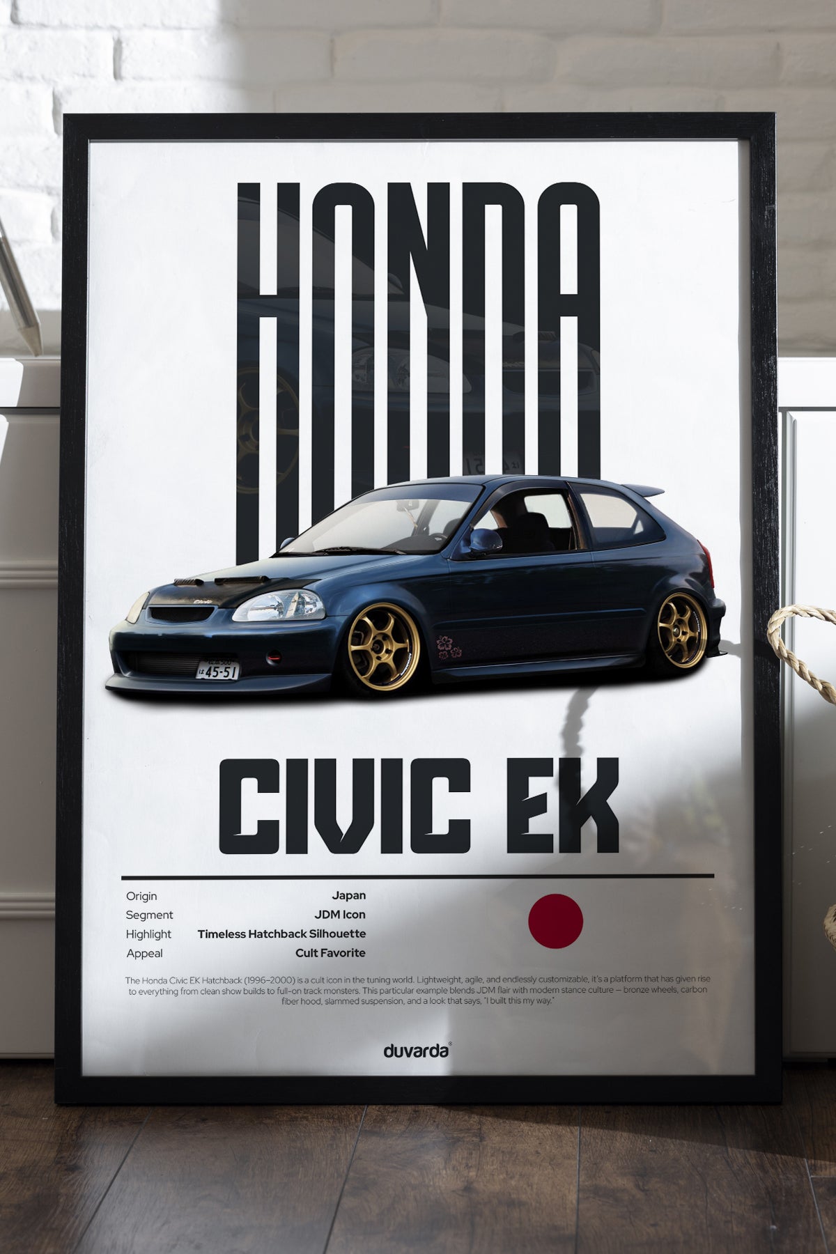 Honda Civic Ek Araba - tablo