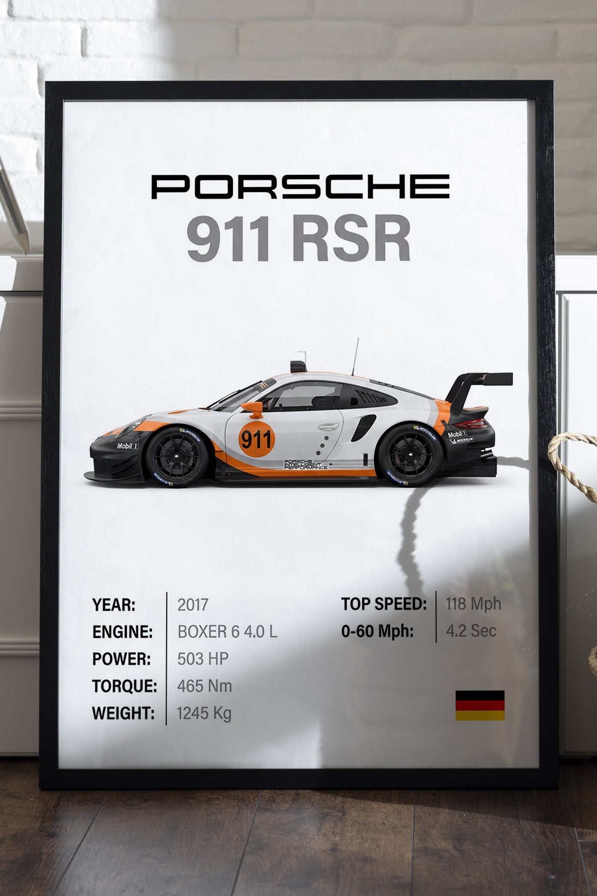 Porsche 911 RSR - tablo