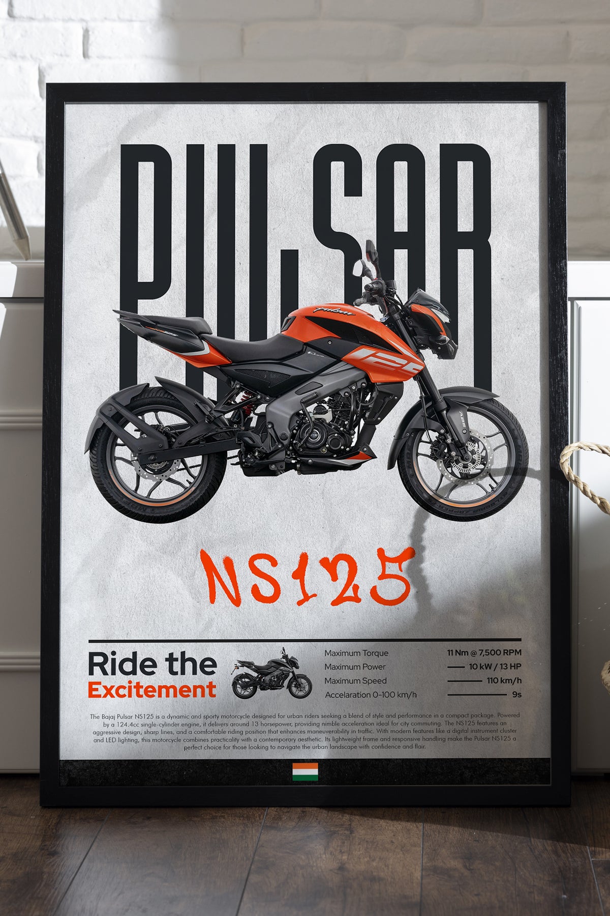 Bajaj Pulsar NS 125 Turuncu