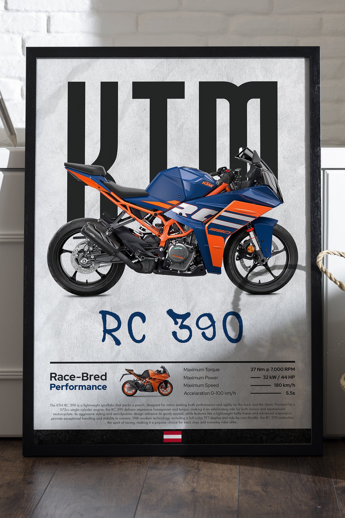 KTM RC 390 - tablo
