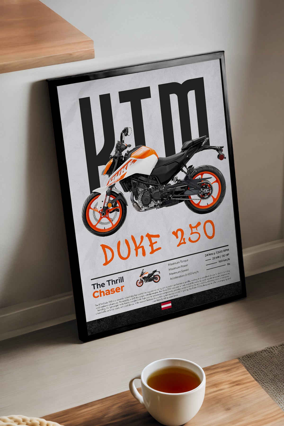 KTM Duke 250 - tablo