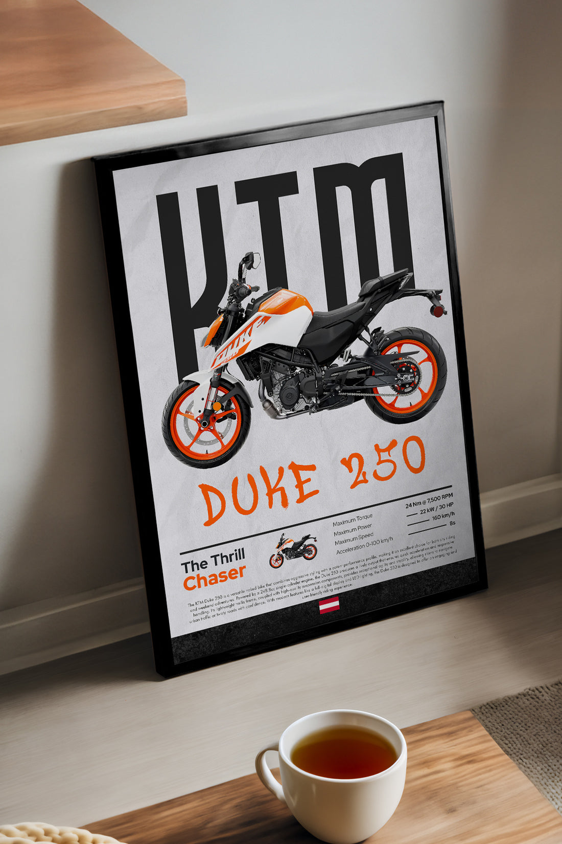 KTM Duke 250 - tablo