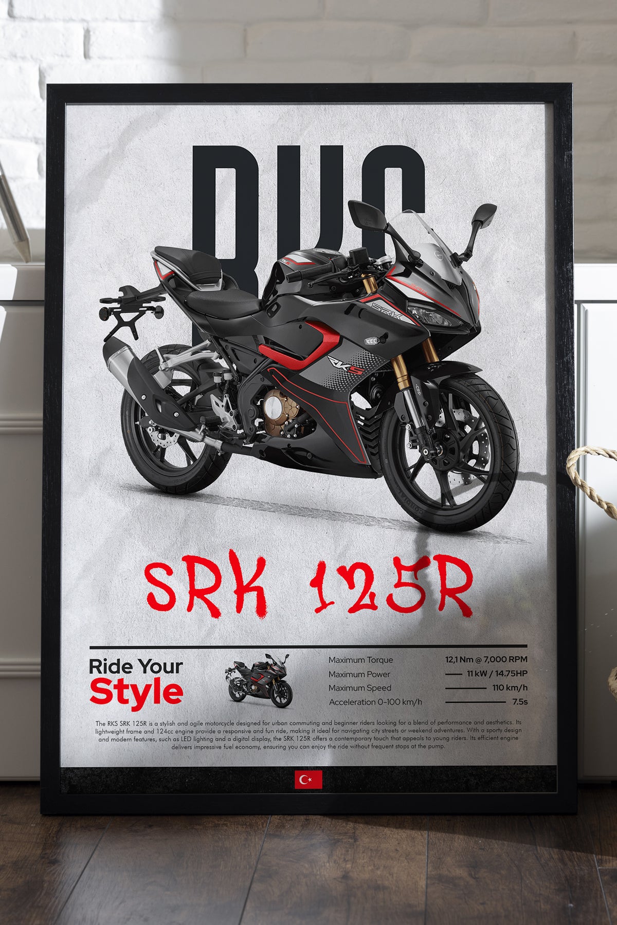 RKS SRK 125R Kırmızı