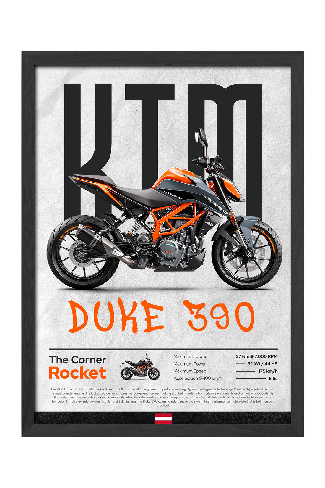 KTM Duke 390 Gri