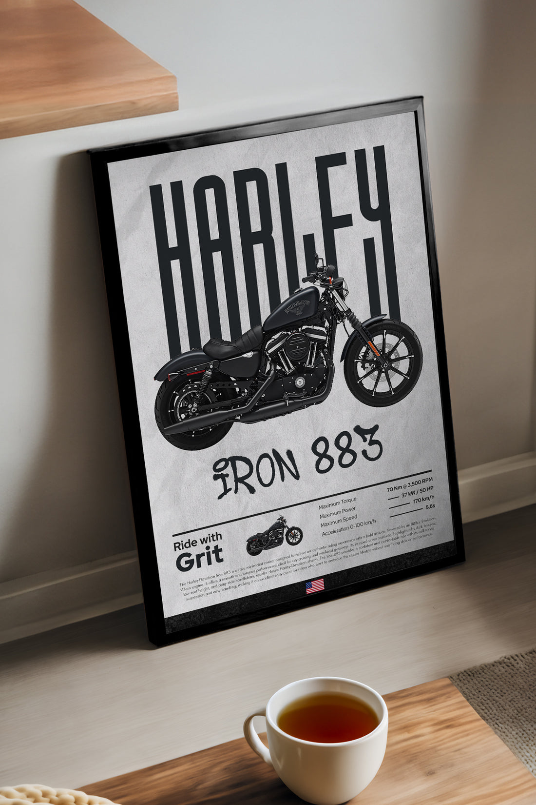 Harley David Iron 883 - tablo