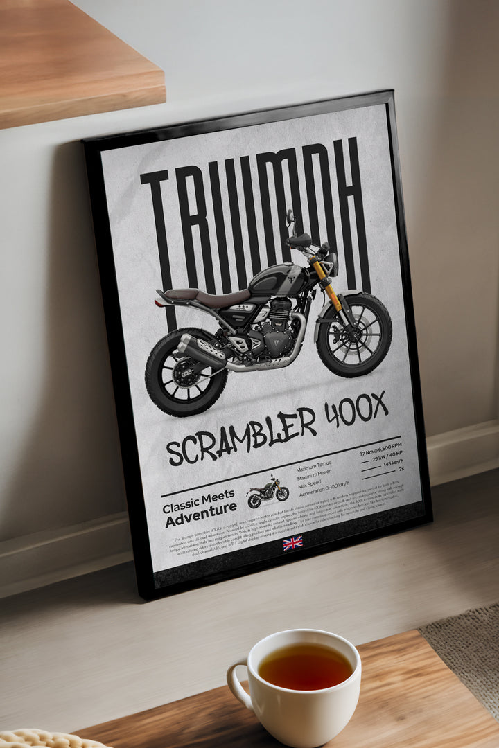 Triumph Scrambler 400 - tablo