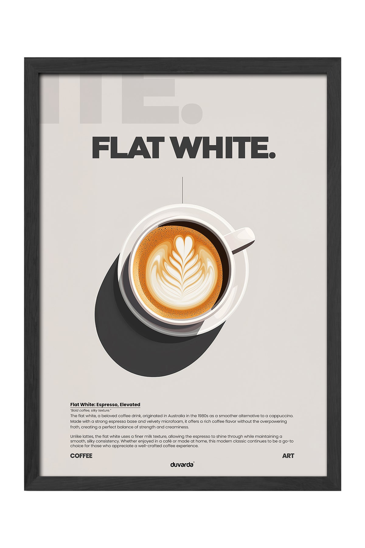 Flat White Kahve - tablo