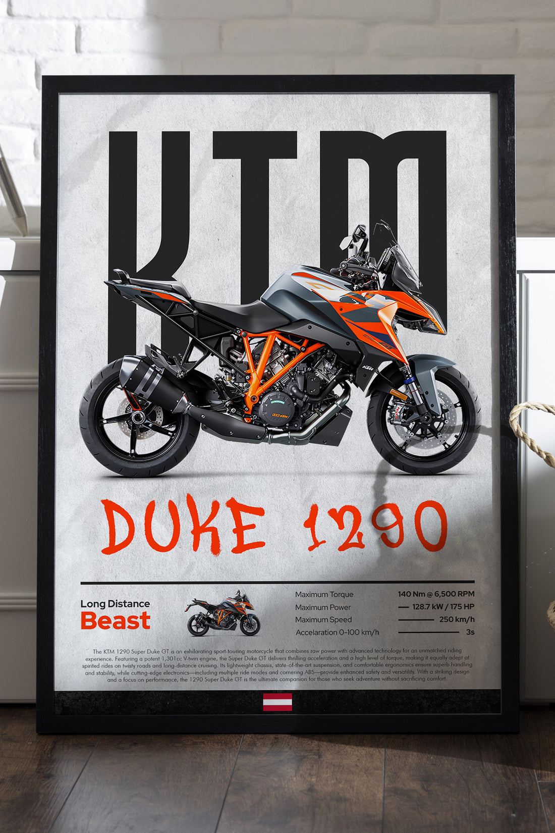 KTM Duke 1290 - tablo