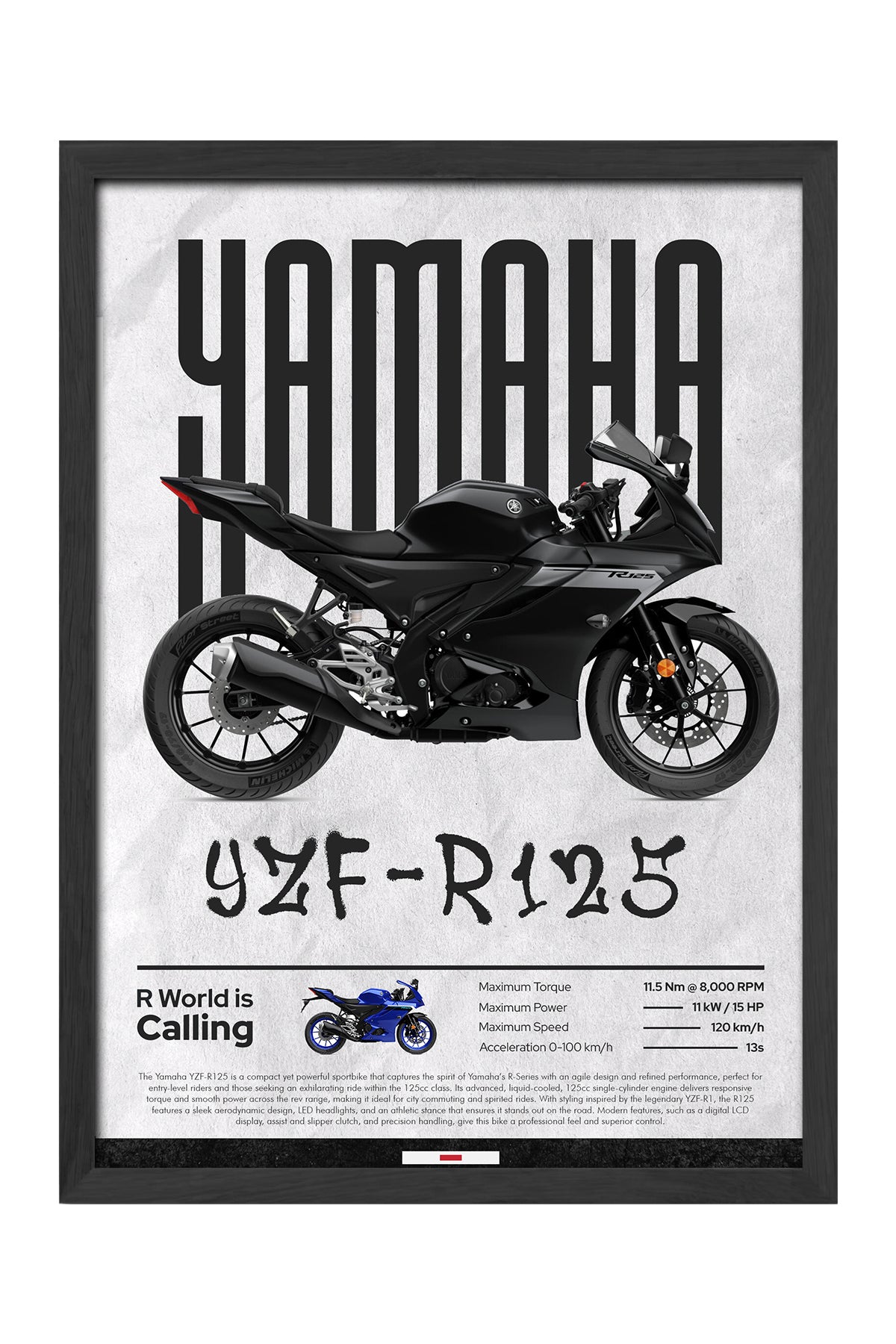 Yamaha YZF-R125 - tablo