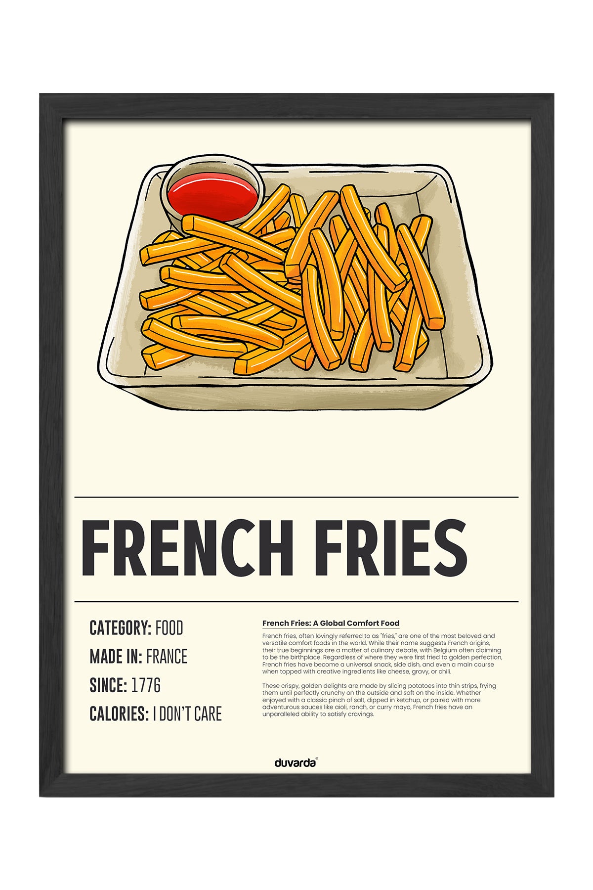 French Fries Siyah