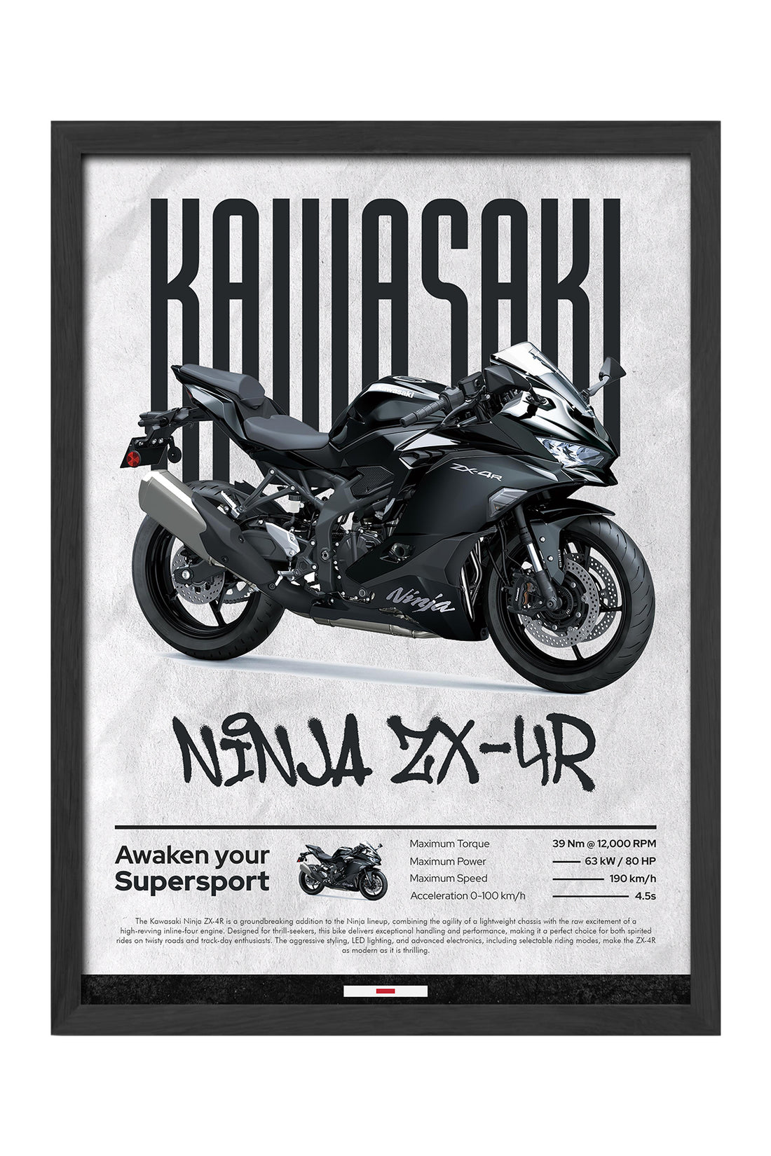 Kawasaki Ninja ZX-4R - tablo